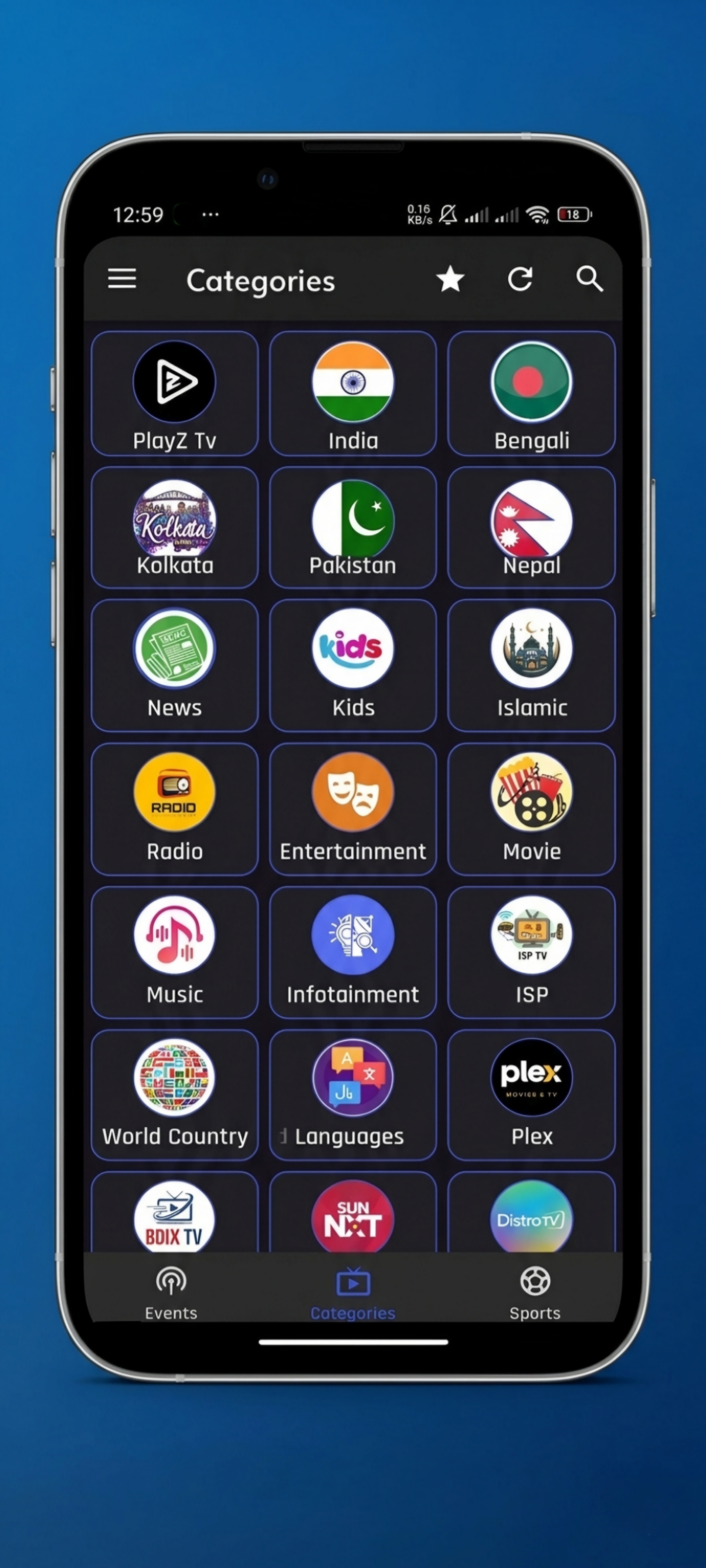 PlayZ TV APK Mockup